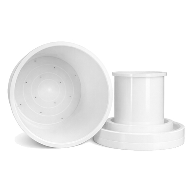 Форма "Гауда" с крышкой-поршнем (на 3-4 кг, Сыротека)